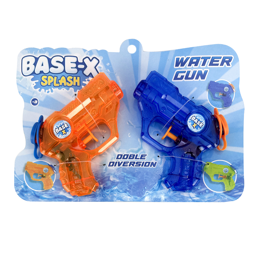 PISTOLA DE AGUA 2 UNIDADES EN BLISTER 29 X 21 X 5 CM