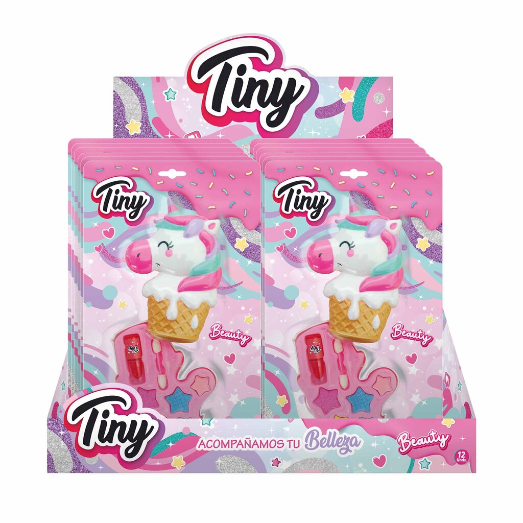 SET DE MAQUILLAJE UNICORNIO SOMBRA TINY 6PCS /DISPLAY 31 X 18 X 3CM