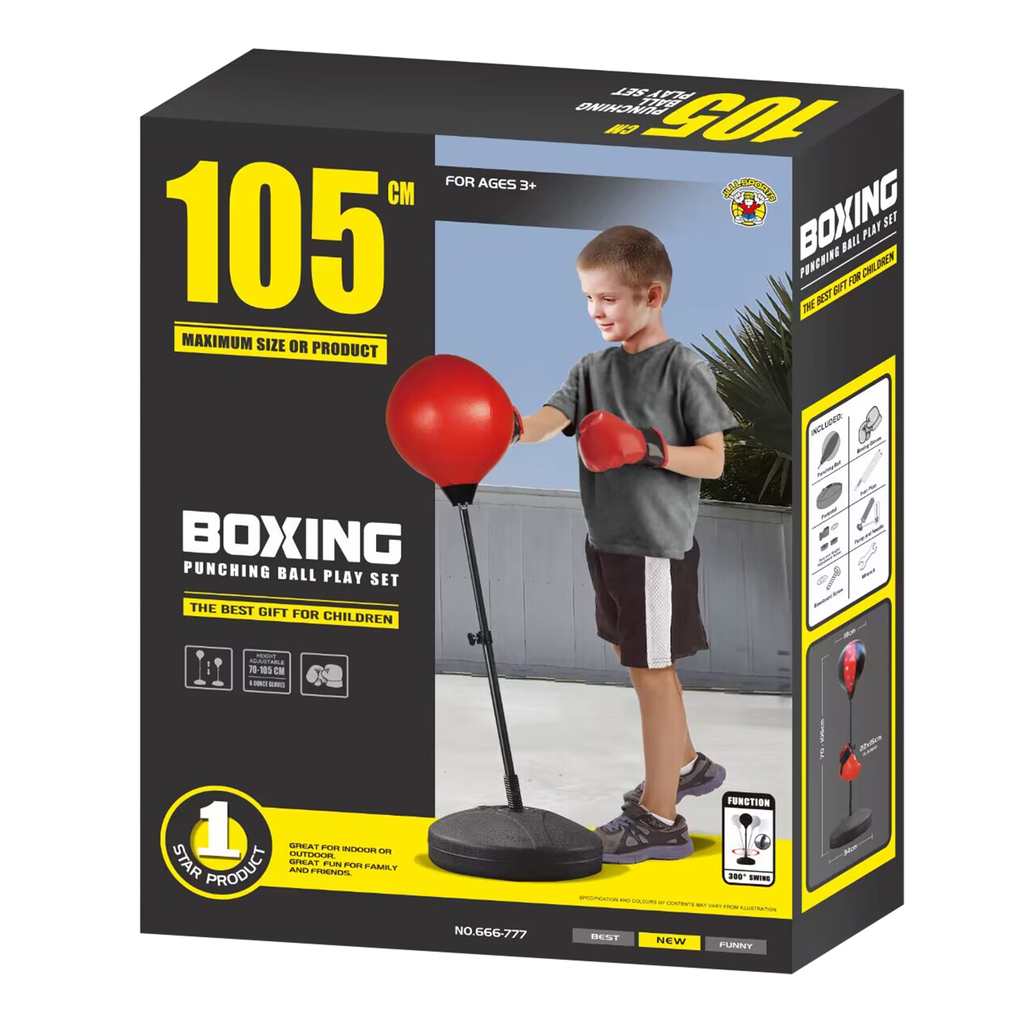 SET DE ENTRENO BOXEO INFANTIL ALTURA AJUSTABLE HASTA 105CM 105 X 34 X 34 CM