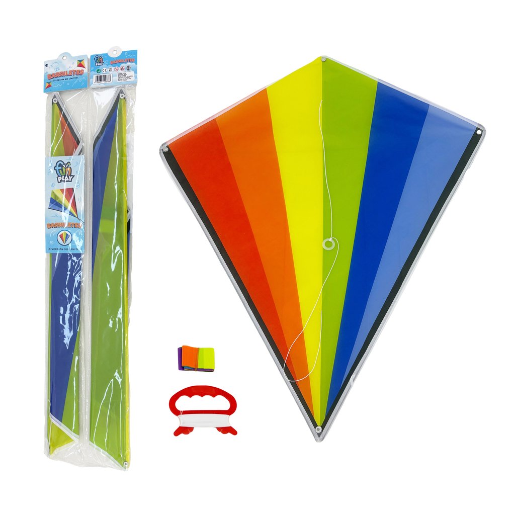 BARRILETE DIAMANTE FUN PLAY 60 X 70 CM 24 PZAS / DISPLAY 75 X 16 X 15 CM