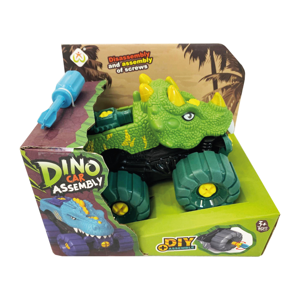 AUTO DINOSAURIO PARA ARMAR 19 X 15 X 13 CM