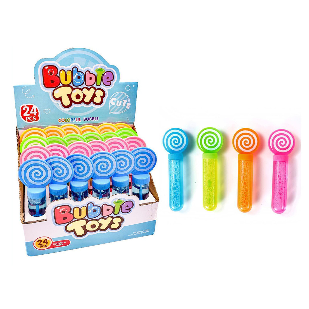 BURBUJERO ESPIRAL (24 PIEZAS / DISPLAY) BURBUJERO: 14 CM 20 X 25 X 14 CM