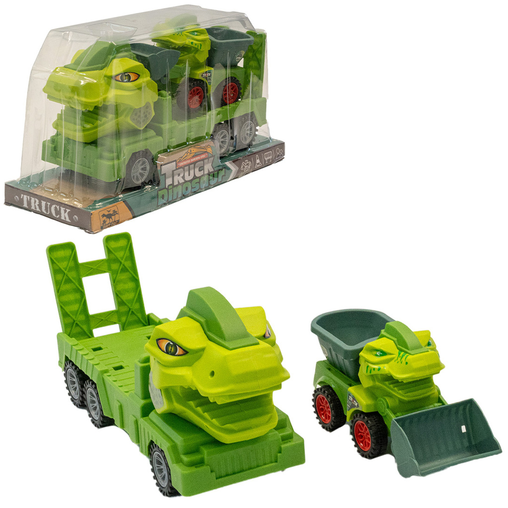 CAMION DINOSAURIO CONSTRUCCION 29 X 11 X 16 CM