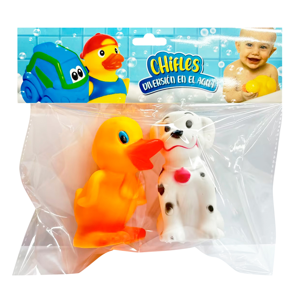 CHIFLES ANIMALES MODELOS SURTIDOS (2 UNIDADES) 20 X 18 CM