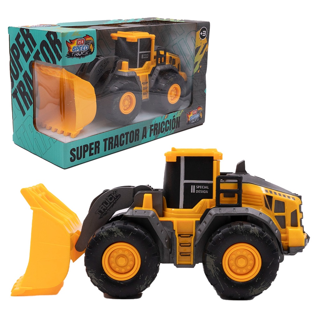 CAMION DE CONSTRUCCION A FRICCION GO SPEED 26 X 16 X 12 CM