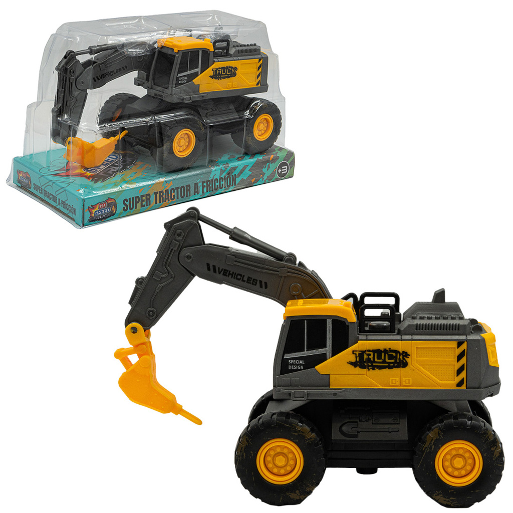 CAMION DE CONSTRUCCION A FRICCION GO SPEED 20 X 13 X 10 CM