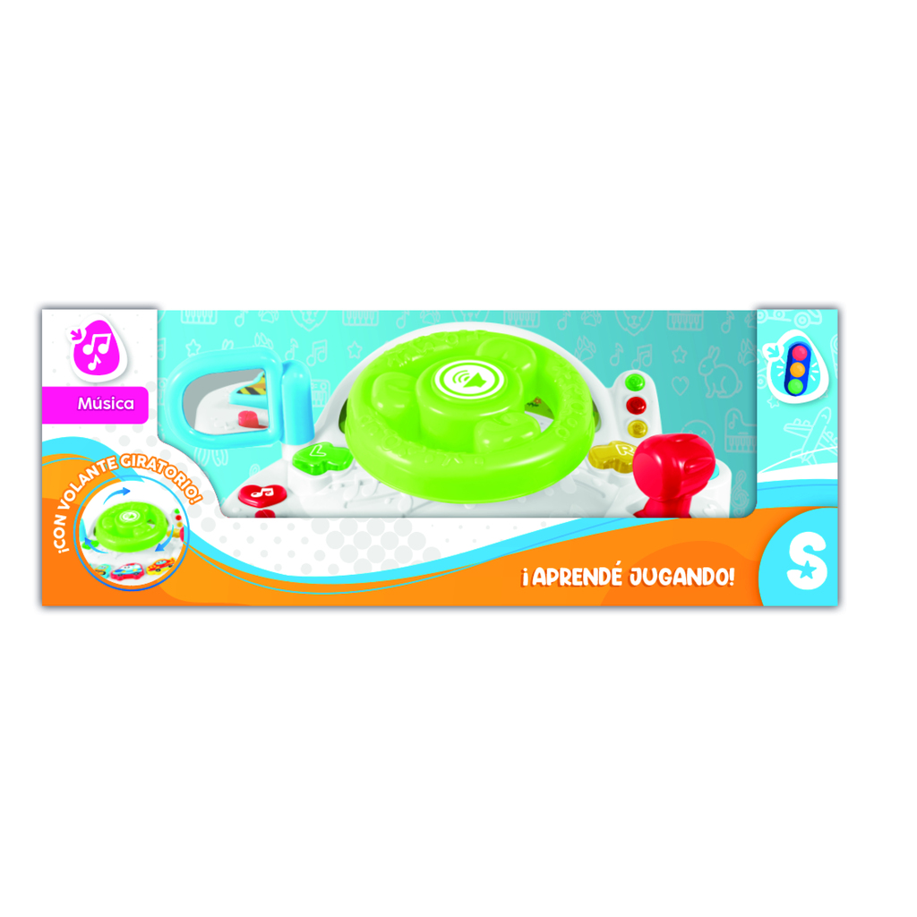 JUEGO INTERACTIVO MUSICAL VOLANTE 22 X 19 X 10 CM