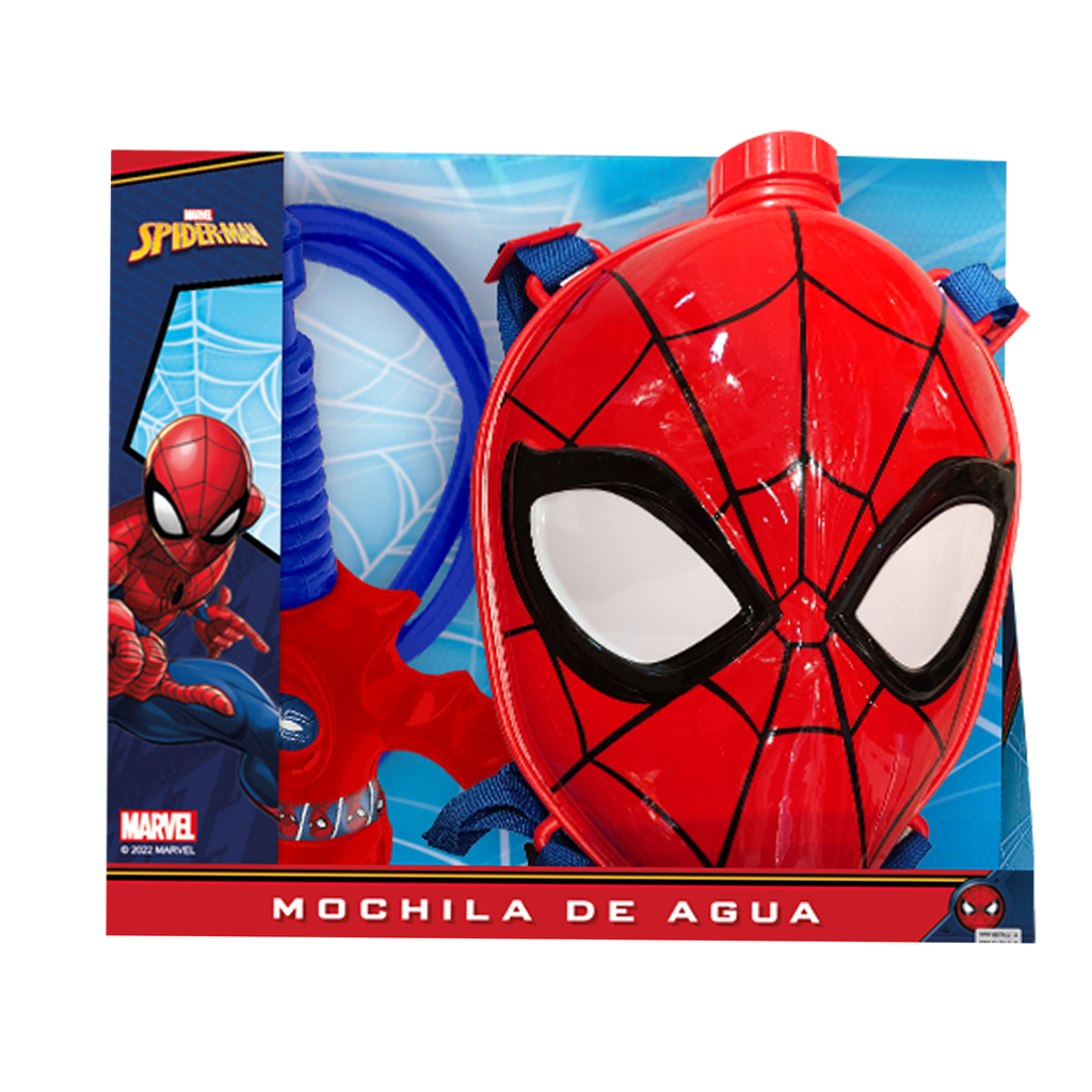 MOCHILA DE AGUA SPIDERMAN (EN CAJA) 29 X 18 X 8 CM