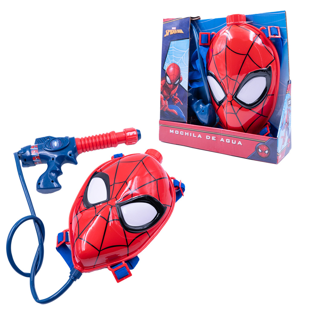 MOCHILA DE AGUA SPIDERMAN (EN CAJA) 28 X 18 X 8 CM