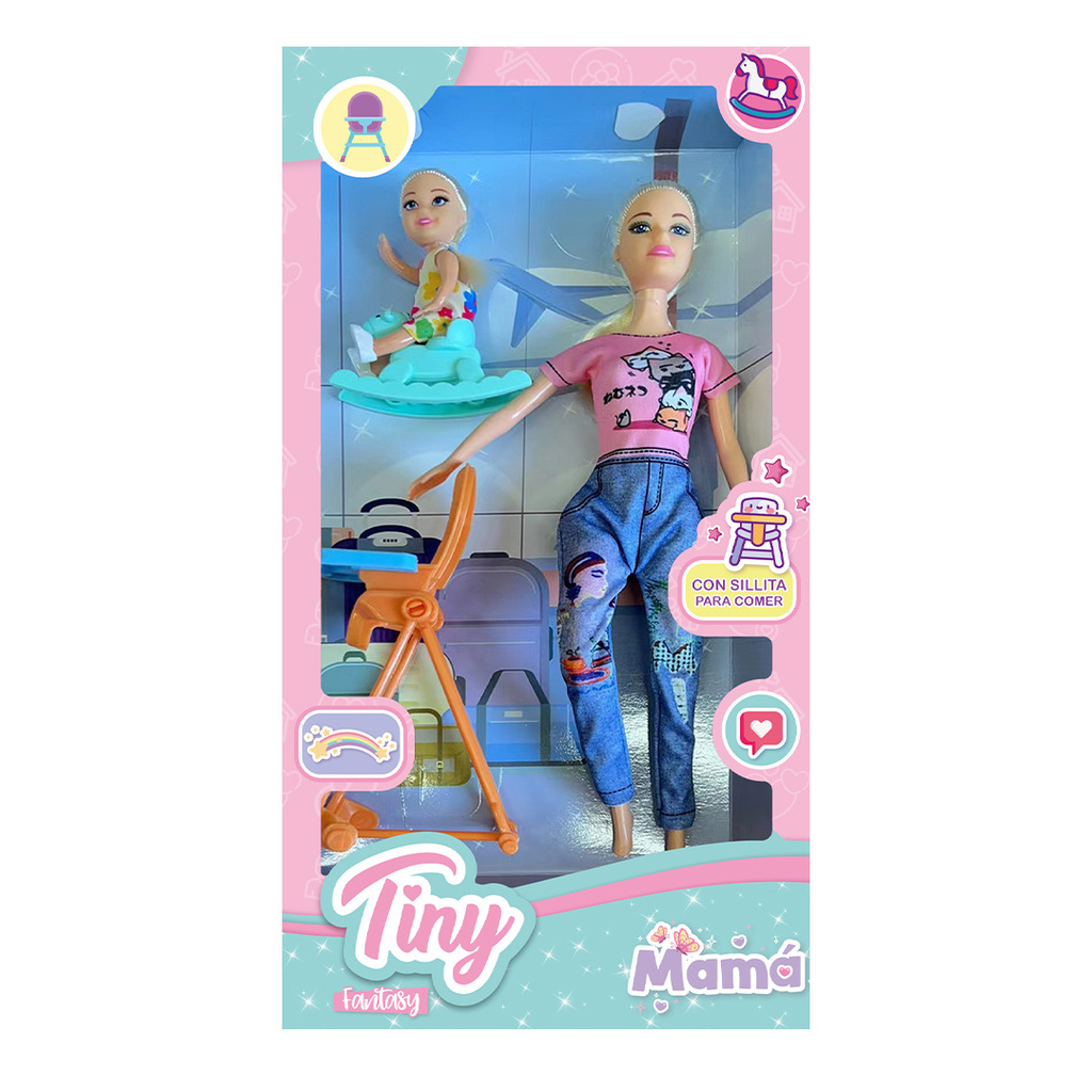 MUÑECA TINY MAMA 33 X 18 X 6 CM