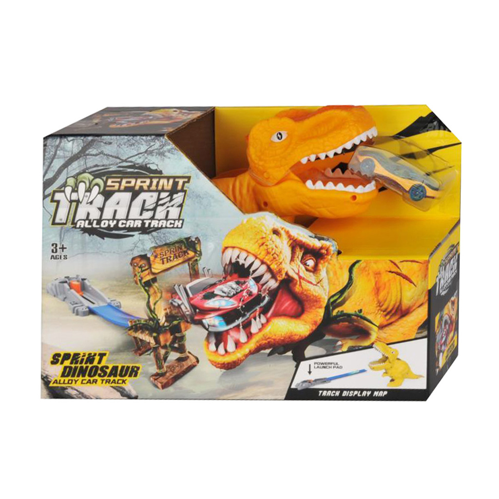 PISTA DE AUTOS SUPER DINOSAURIO 30 X 20 X 10 CM