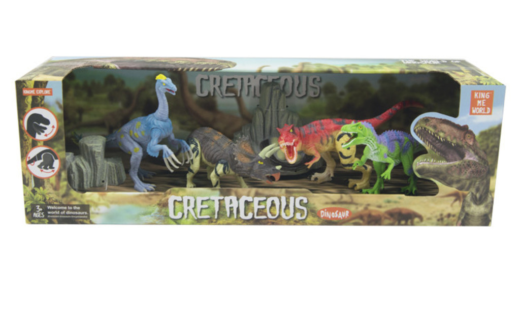 SET DINOSAURIOS X 4 PZAS 43 X 13,5 X 11 CM