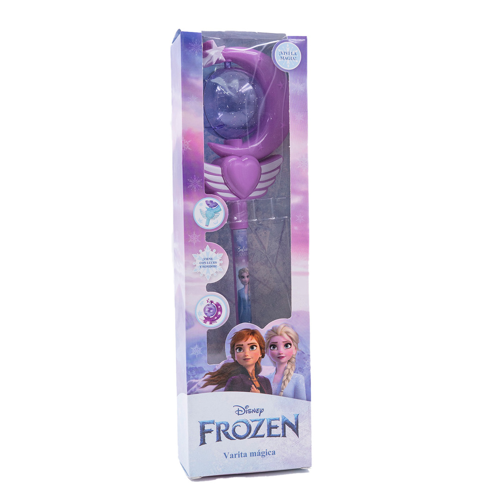 VARITA DE FROZEN CON LUZ Y SONIDO (EN CAJA) 9 X 33 X 6 CM