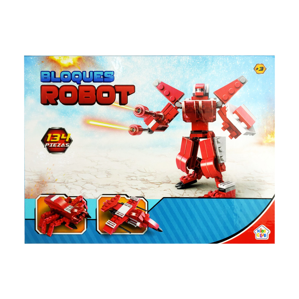 JUEGO DE BLOQUES ROBOT (134 PIEZAS) 26 X 19 X 5 CM