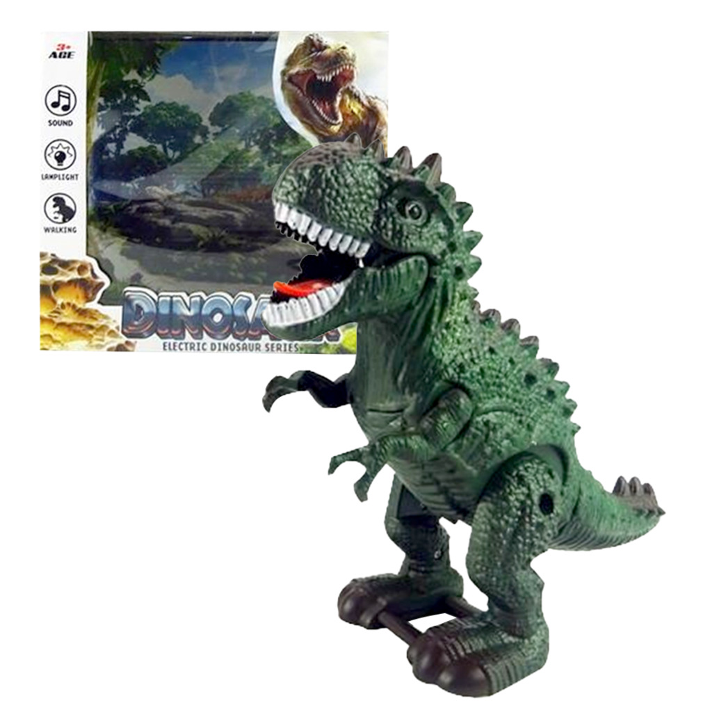DINOSAURIO A PILA 22 X 21 X 10 CM