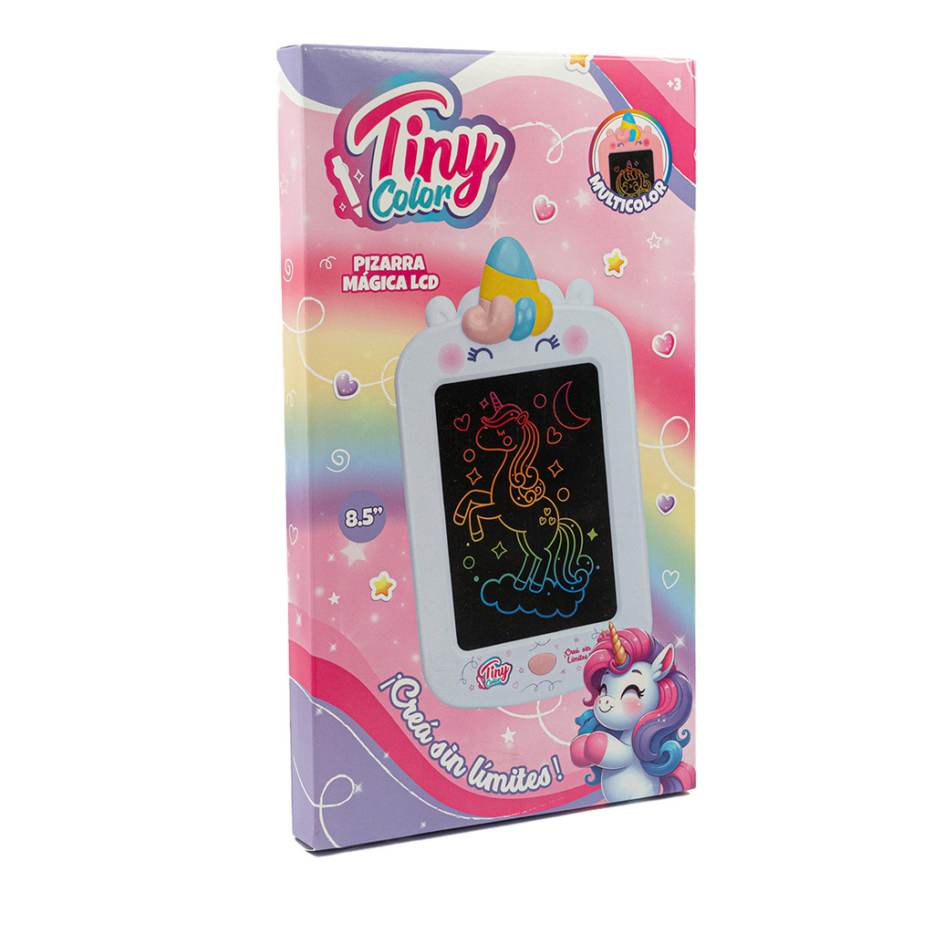PIZARRA MAGICA DIGITAL UNICORNIO 8,5 PULGADAS MULTICOLOR TINY 31 X 18 X 2 CM