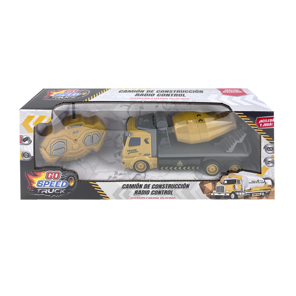CAMION DE CONSTRUCCION RADIO CONTROL GO SPEED 35 X 8 X 14 CM