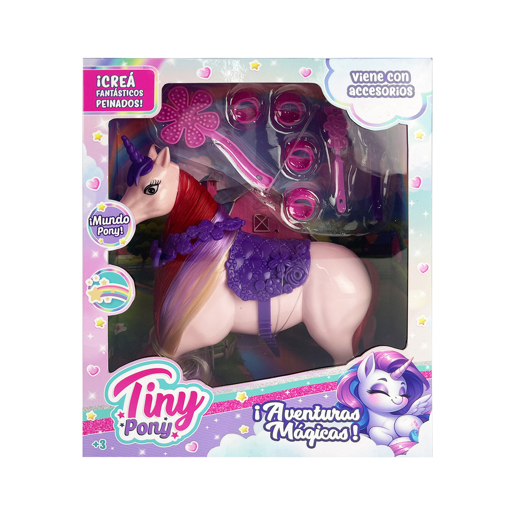 UNICORNIO CON ACCESORIOS TINY 23 X 20 X 9 CM