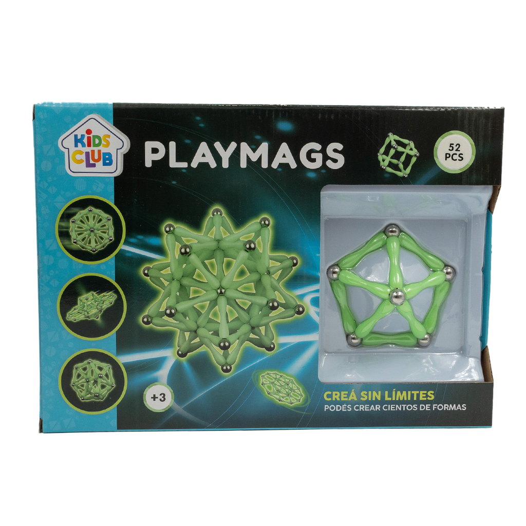 JUEGO DE BLOQUES MAGNETICOS 52 PZAS 31 X 22 X 4 CM