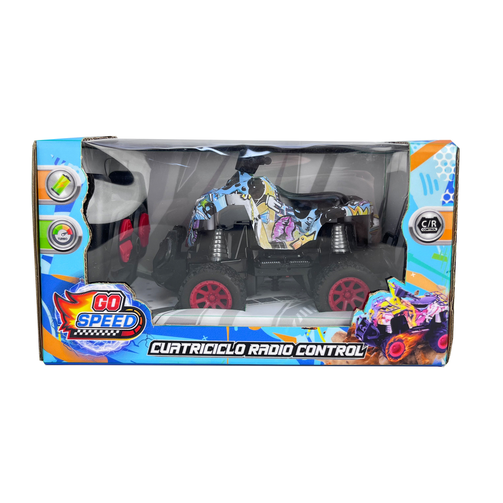 CUATRICICLO RADIO CONTROL GO SPEED 22 X 12 X 12 CM