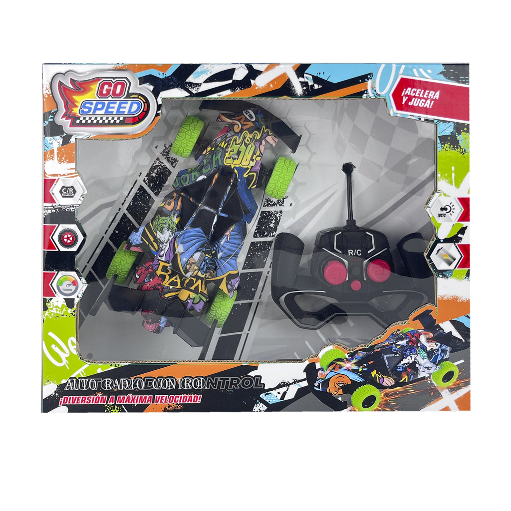 FORMULA UNO GRAFFITI CON LUCES RADIO CONROL GO SPEED 31 X 26 X 8 CM