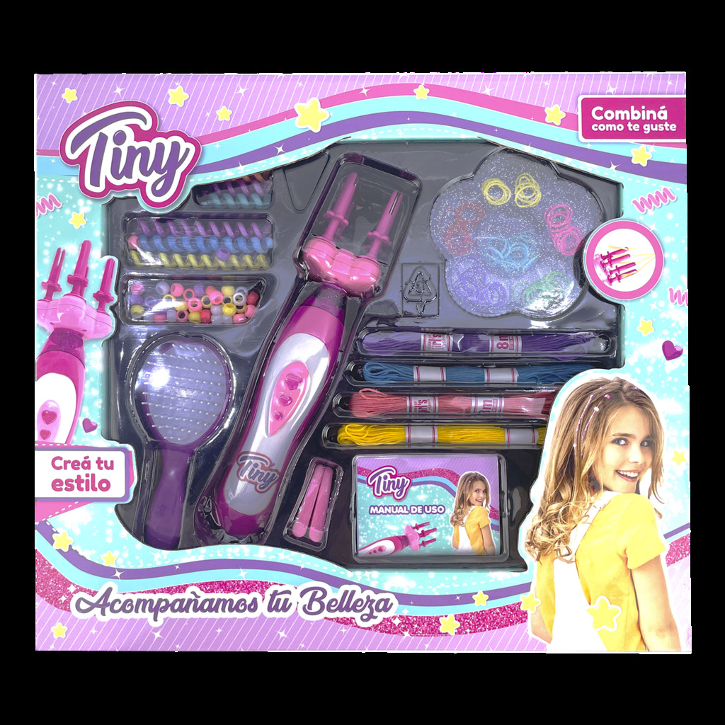 MAQUINA PARA HACER TRENZAS CON SET DE BIJOUTERIE TINY (EN CAJA) 41 X 36 X 6 CM