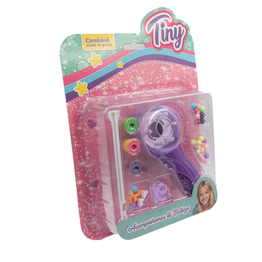 MAQUINA PARA HACER TRENZAS CON SET DE BIJOUTERIE TINY 35 X 30 X 5CM