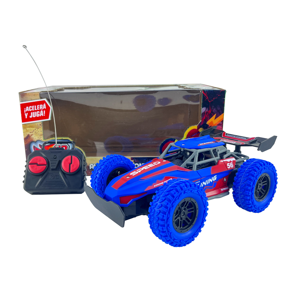 AUTO A RADIO CONTROL CON RUEDAS DE GOMA GO SPEED 30 X 16 X 13 CM