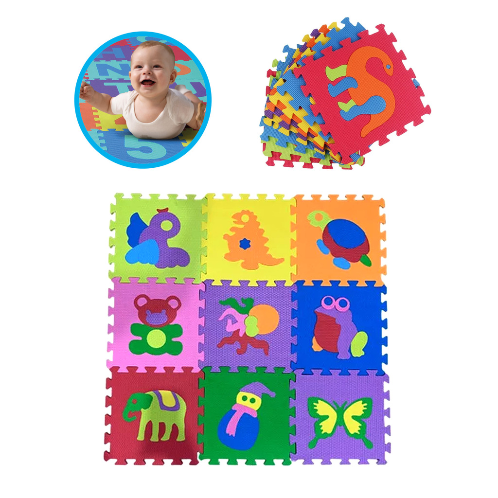 PISO DE GOMA EVA 9 PZAS BABYGUS 9 PZAS