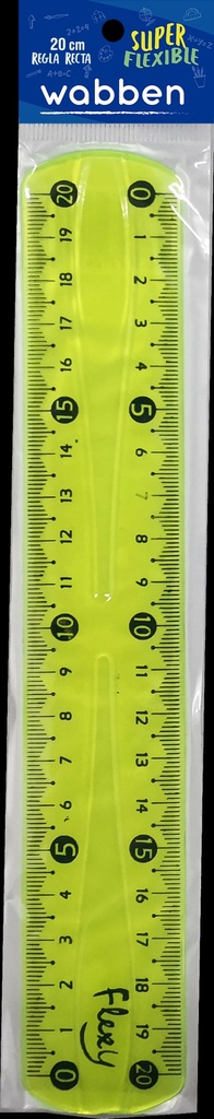 REGLA FLEXIBLE DE 20 CMS FLOW PACK x 1 UN
