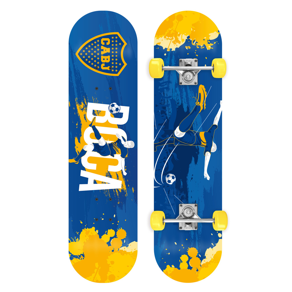 SKATE BOCA JUNIORS CON LIJA 79 X 20 CM