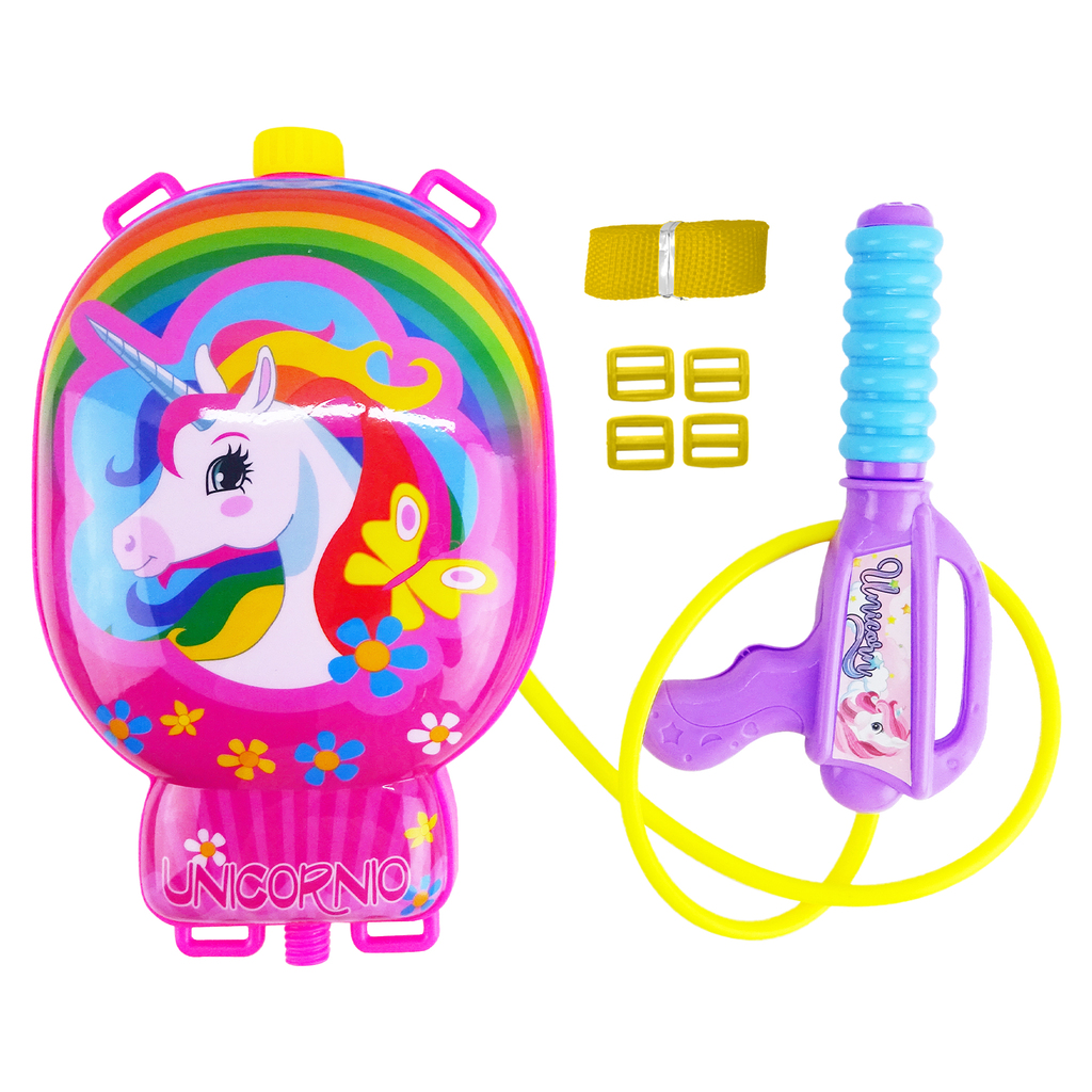 MOCHILA DE AGUA UNICORNIO 37 X 26 X 6 CM