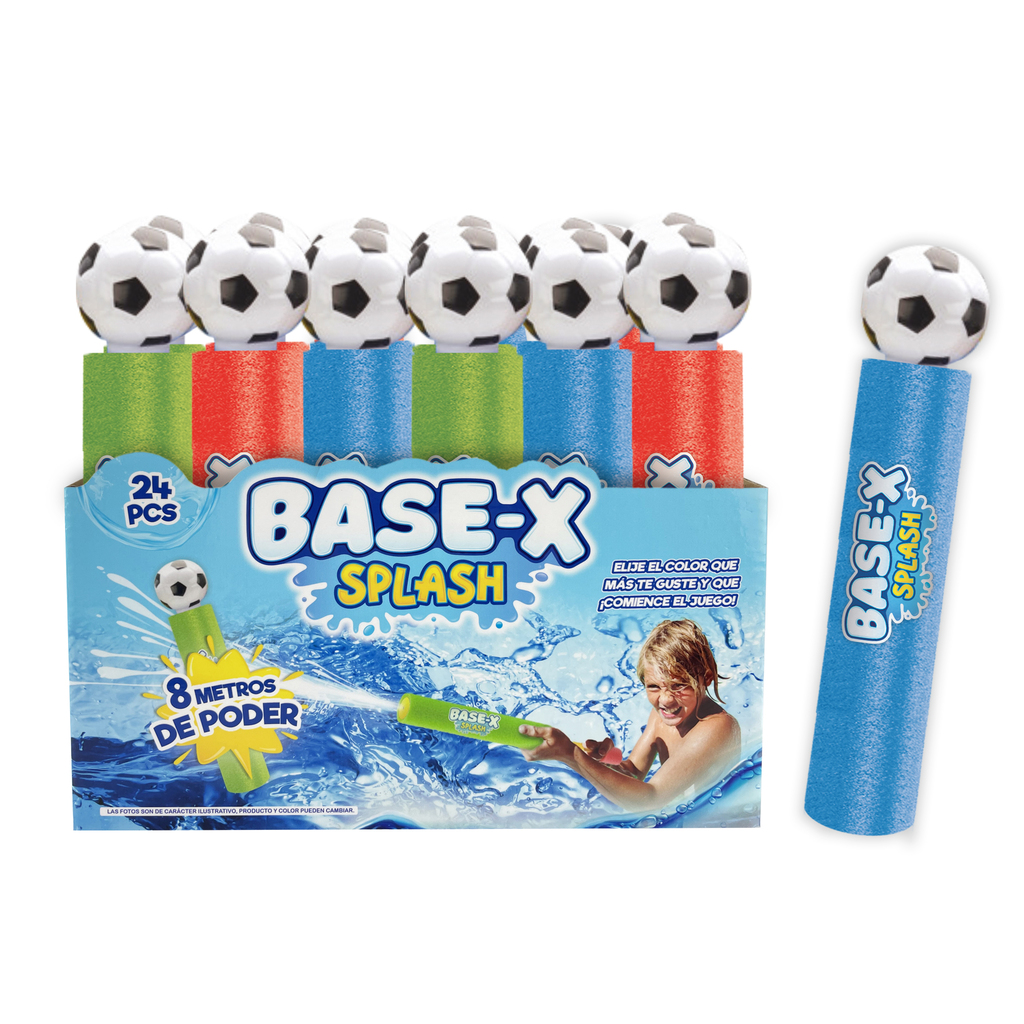 LANZADOR DE AGUA FUTBOL 27 X 5 CM - 24 UNIDADES / DISPLAY