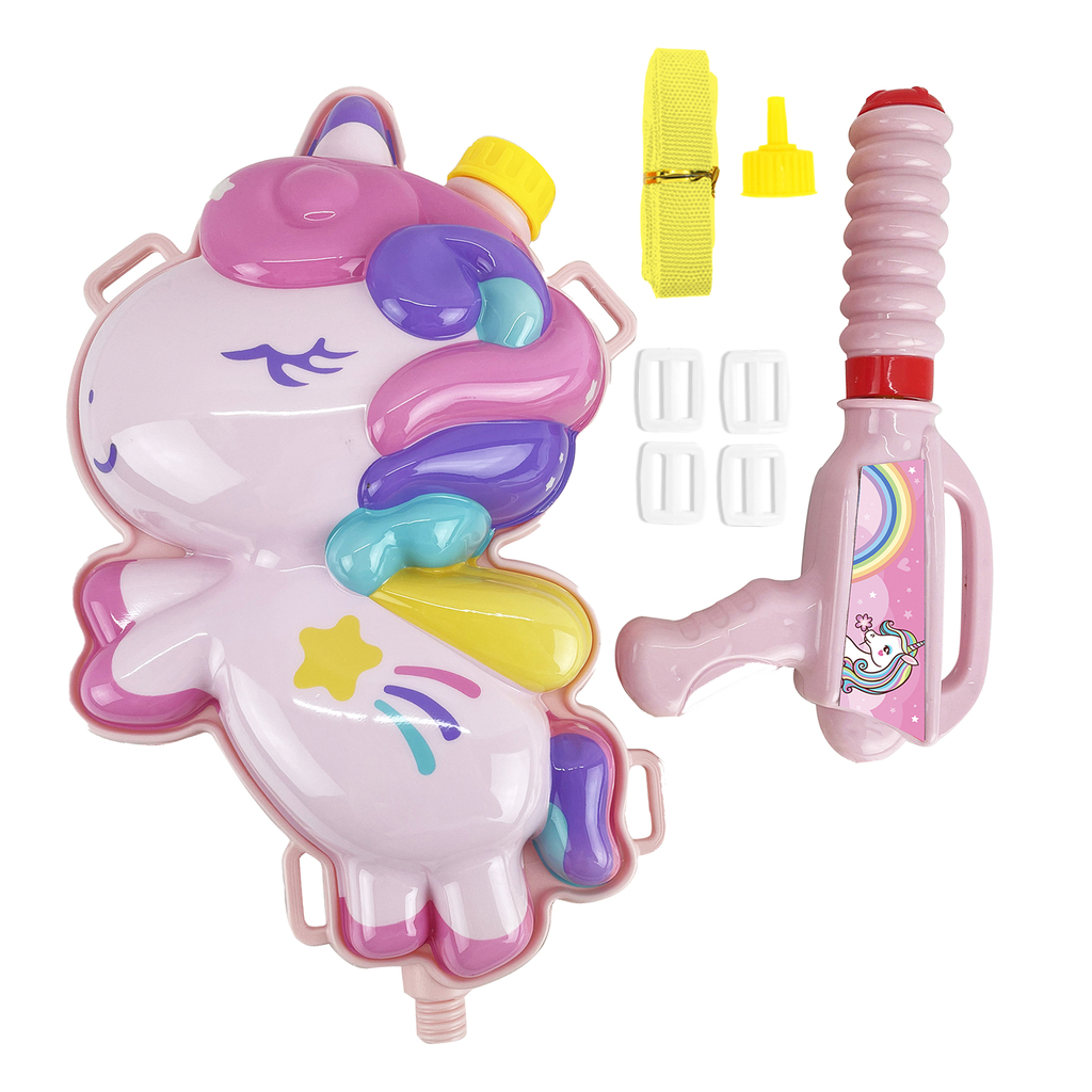 MOCHILA DE AGUA UNICORNIO 28 X 18 X 18 CM