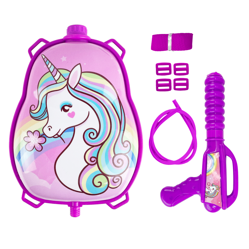 MOCHILA DE AGUA UNICORNIO 42 X 30 X 6 CM