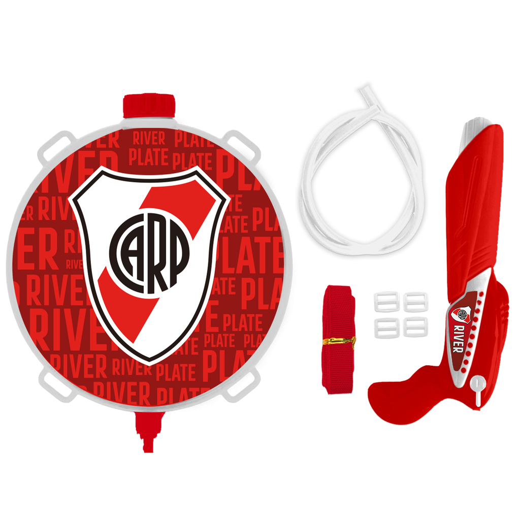 MOCHILA DE AGUA RIVER PLATE 41 X 37 X 6 CM