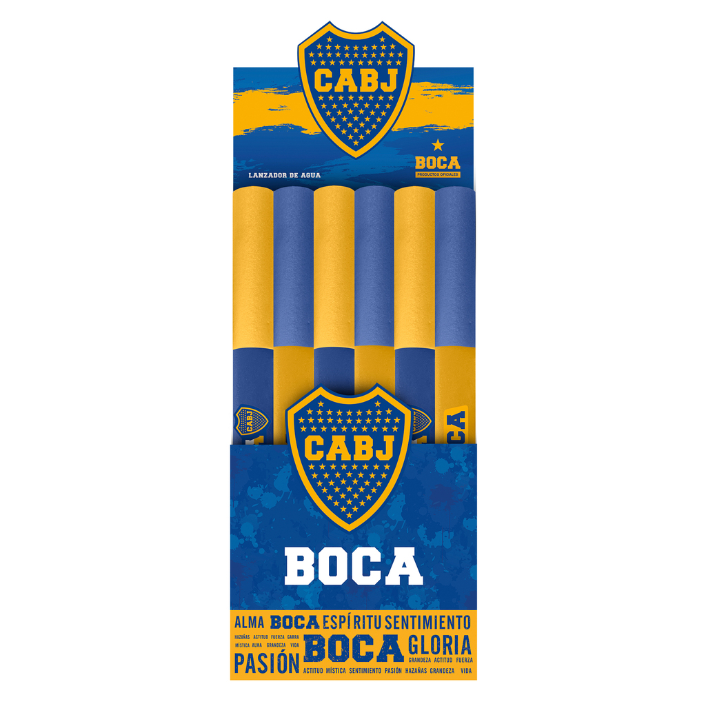 SUPER LANZADOR DE AGUA BOCA JUNIORS 60 X 5 CM 24 UNIDADES / DISPLAY