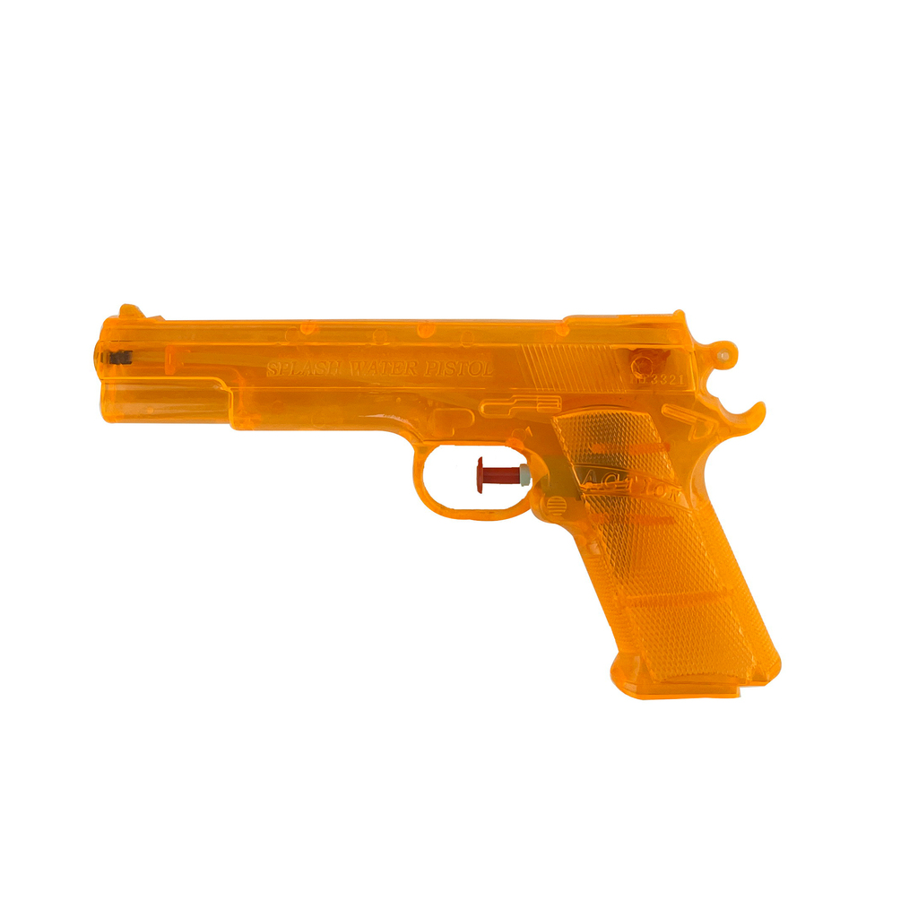PISTOLA DE AGUA TRANSPARENTE 21 X 12 X 3 CM