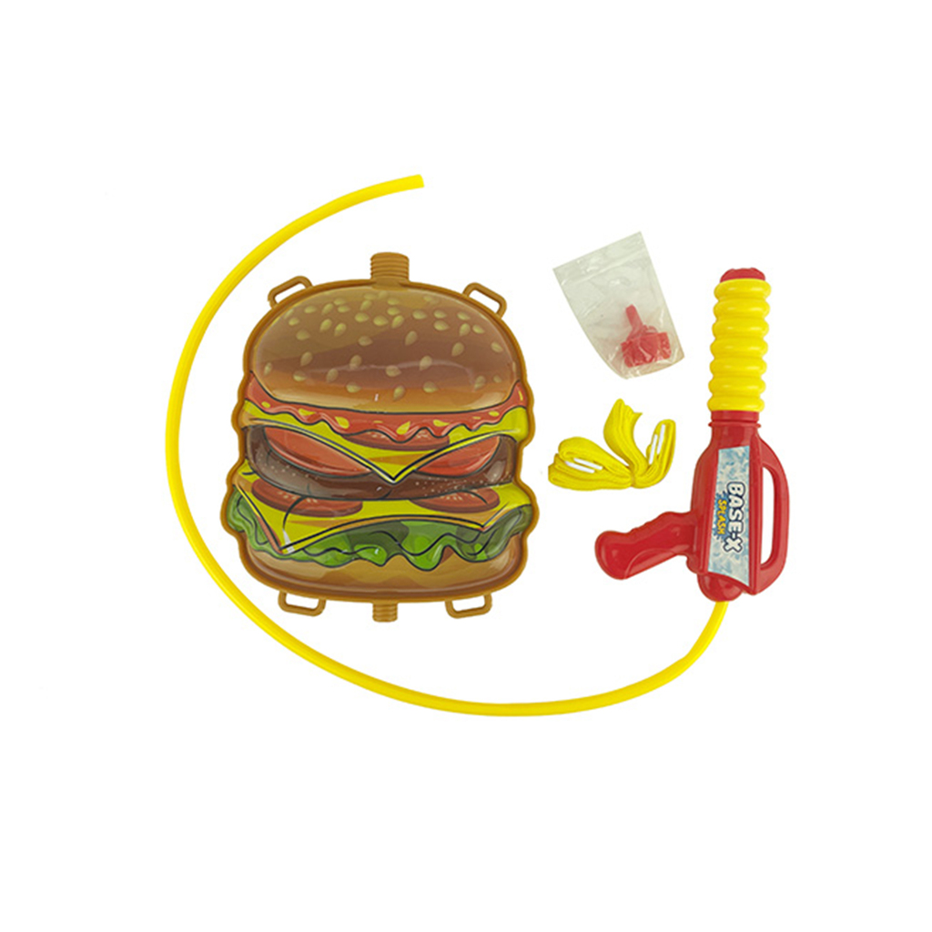 MOCHILA DE AGUA HAMBURGUESA 23 X 20 X 6 CM