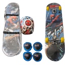 SKATE + KIT DE PROTECCION CON LIJA TRUCK METALICO 79 X 20 CM 60KG