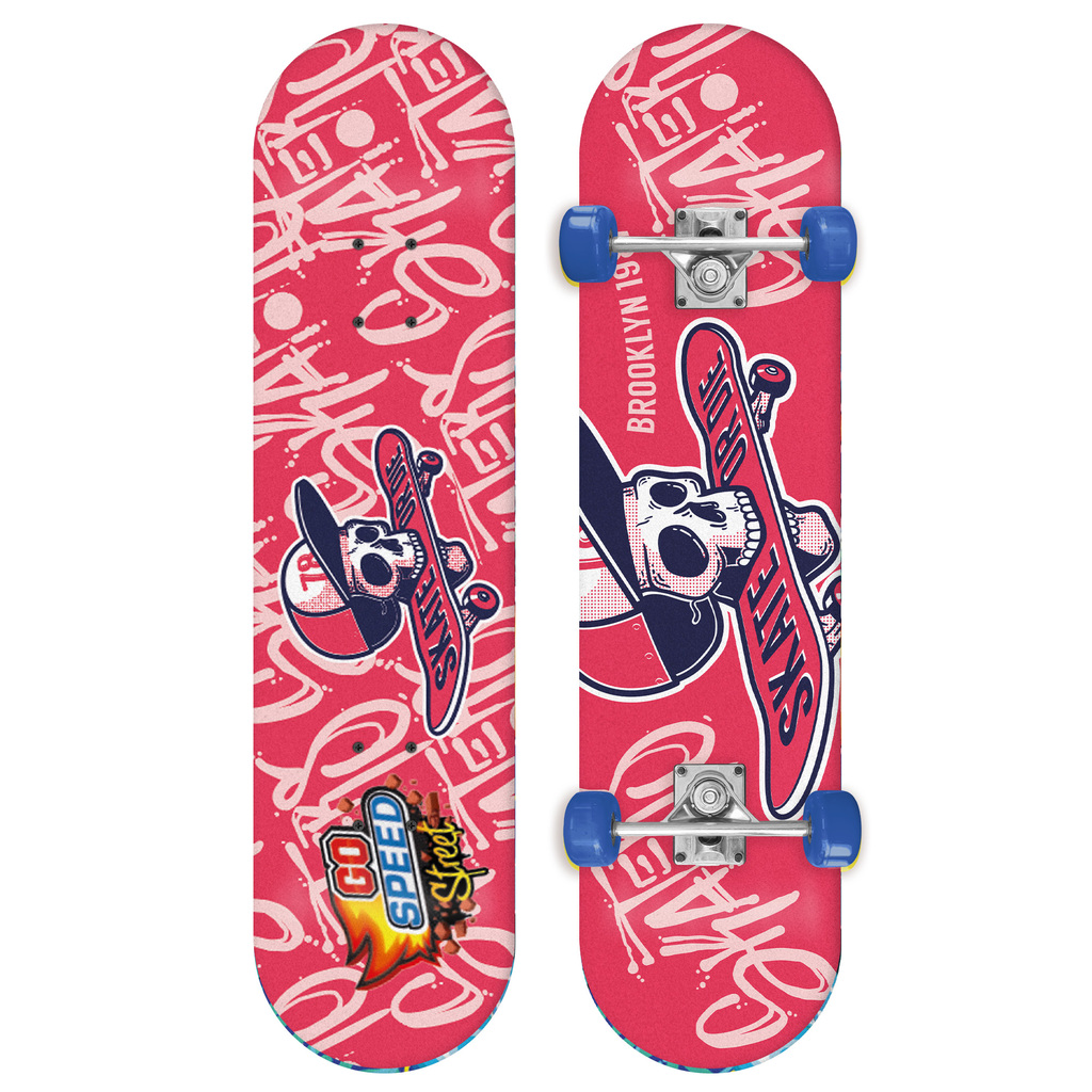SKATE GO SPEED STREET DISEÑOS MIXEADOS TRUCK METALICO 70 X 20 CM 40KG