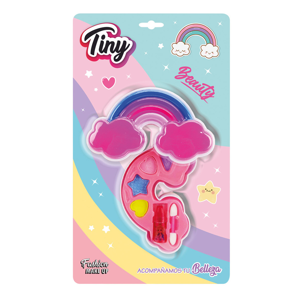 SET DE MAQUILLAJE ARCOIRIS PASTEL