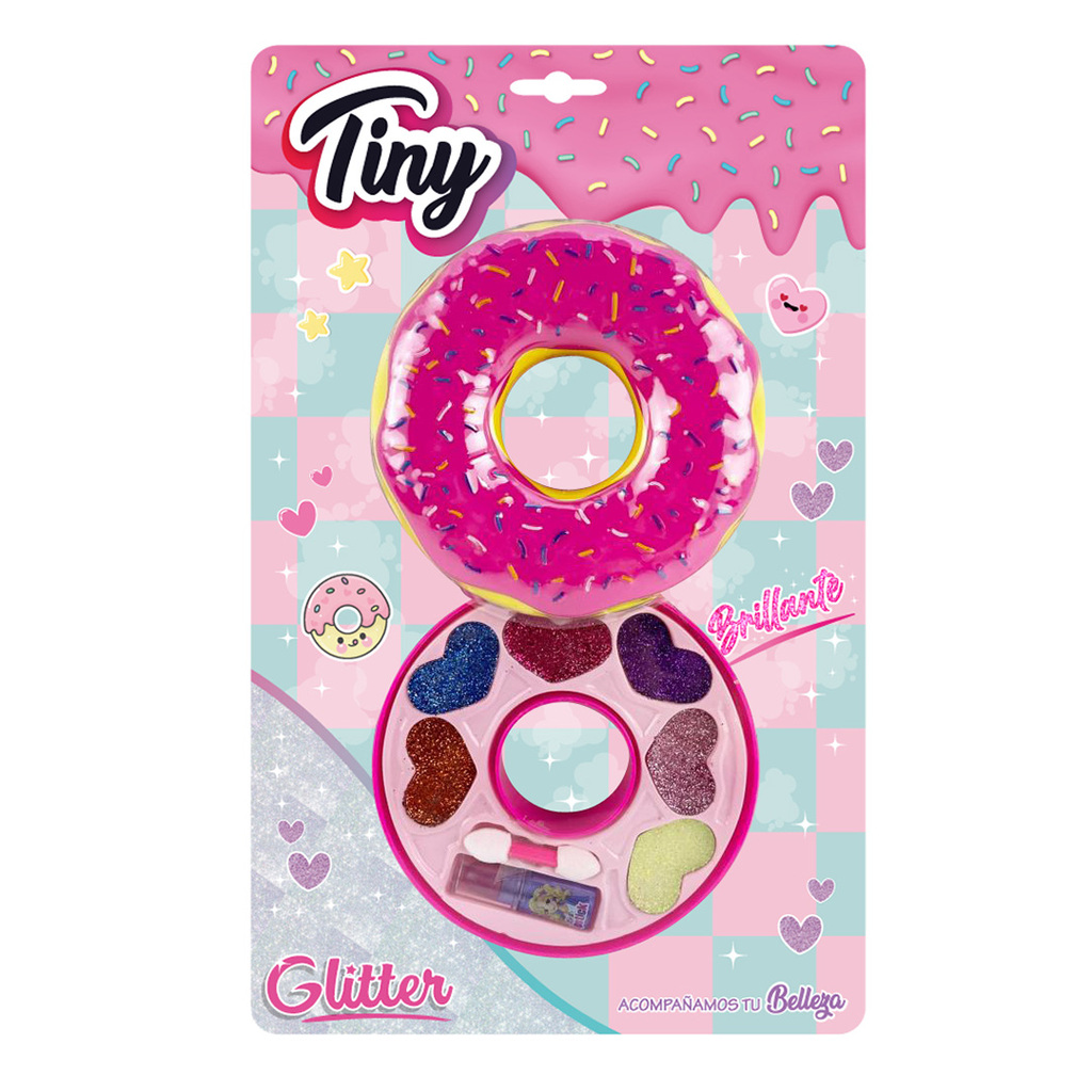 SET DE MAQUILLAJE DONA GLITTER - BLISTER 31 X 19 X 3 CM