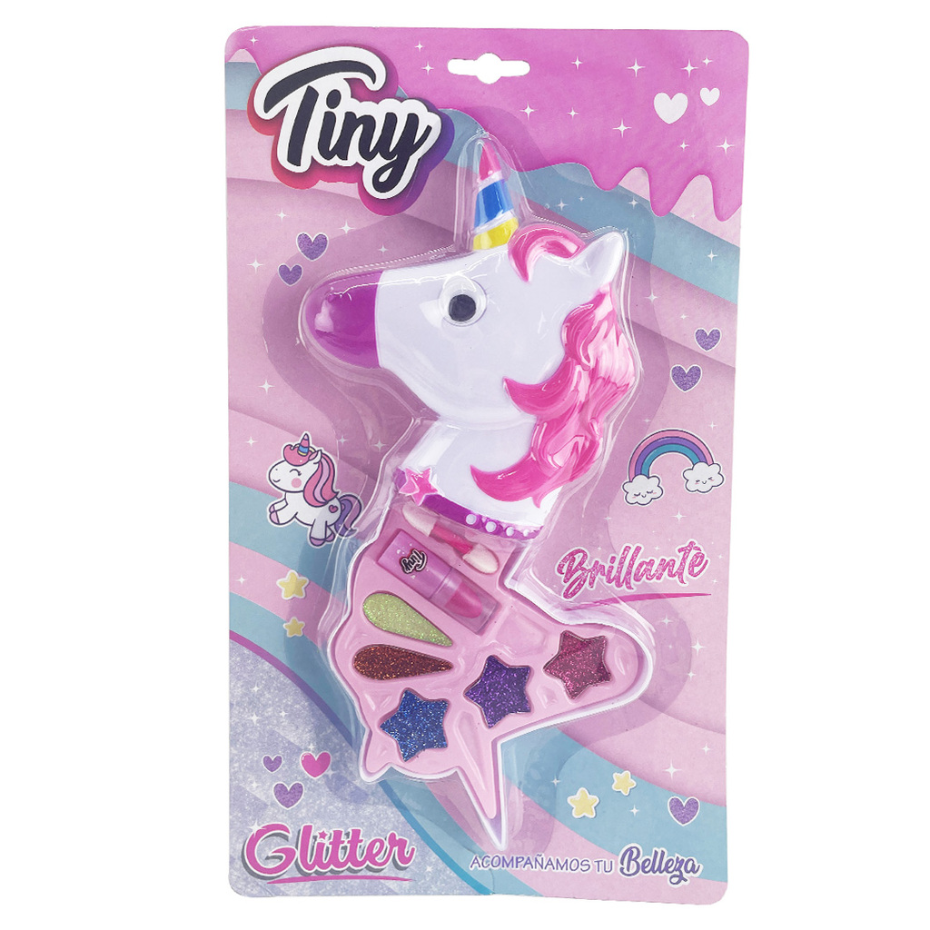 SET DE MAQUILLAJE UNICORNIO GLITTER - BLISTER 31 X 18 X 4 CM