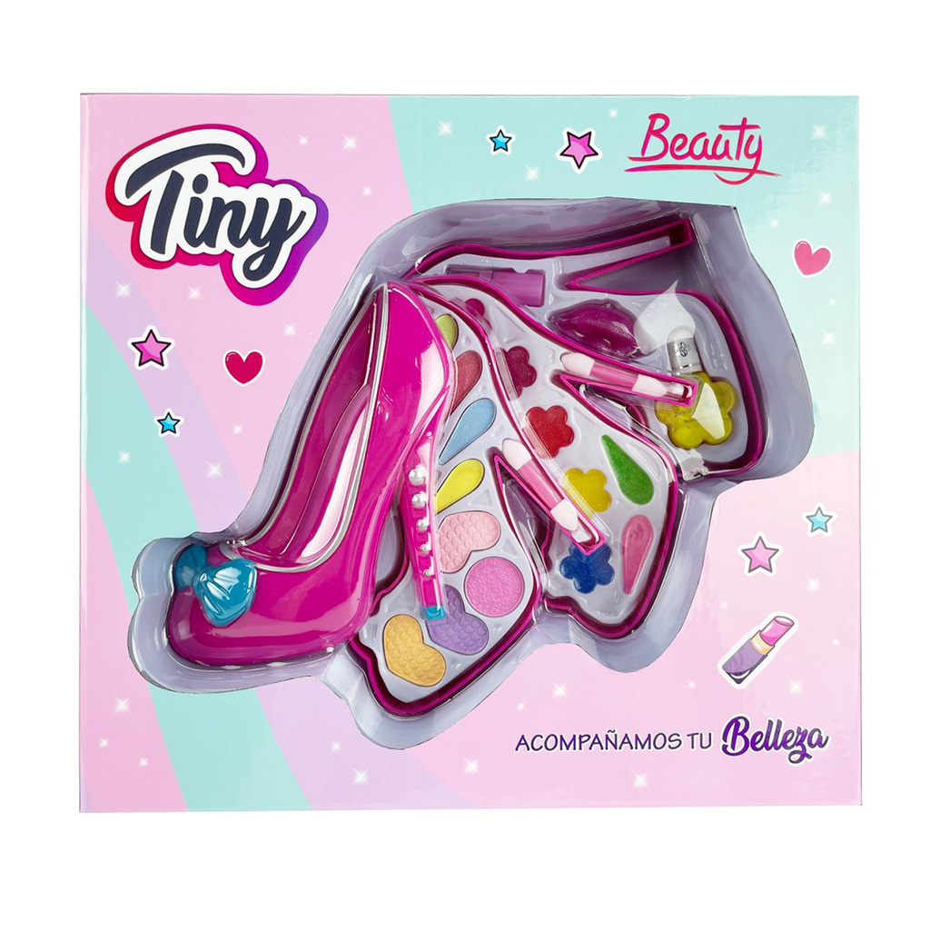 SET DE MAQUILLAJE ZAPATO SOMBRA Y GLITTER (EN CAJA) 30 X 28 X 7 CM