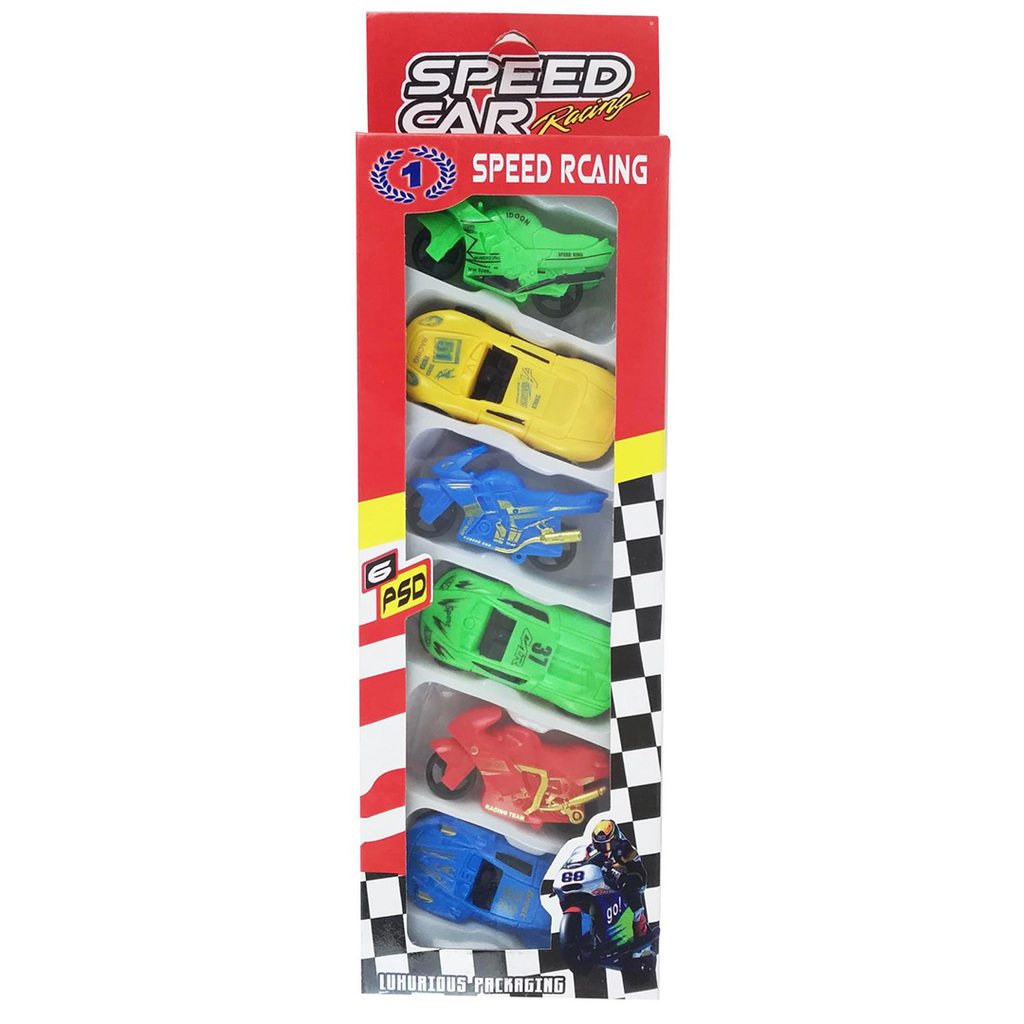 CONJUNTO DE AUTOS Y MOTOS X6