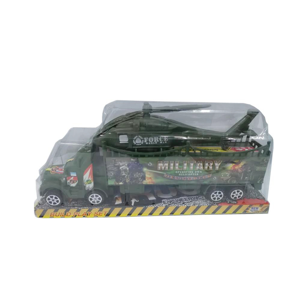 CAMION MILITAR A FRICCION 31 X 14 X 7 CM