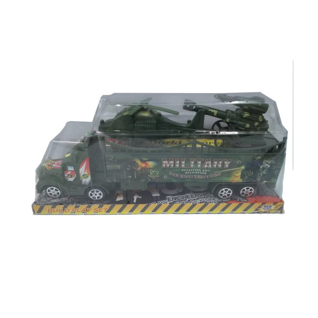 CAMION MILITAR A FRICCION 31 X1 4 X 7 CM