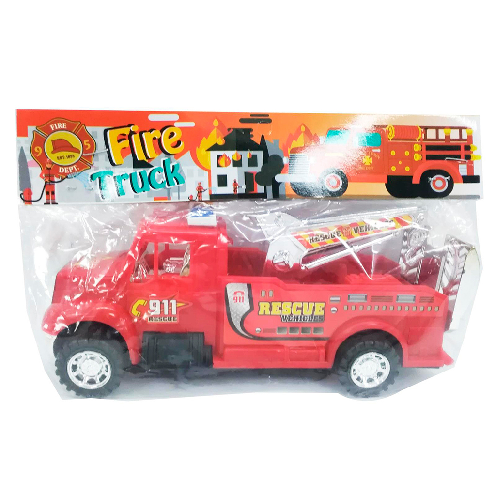 CAMION BOMBERO A FRICCION 26 X 15 X 8 CM