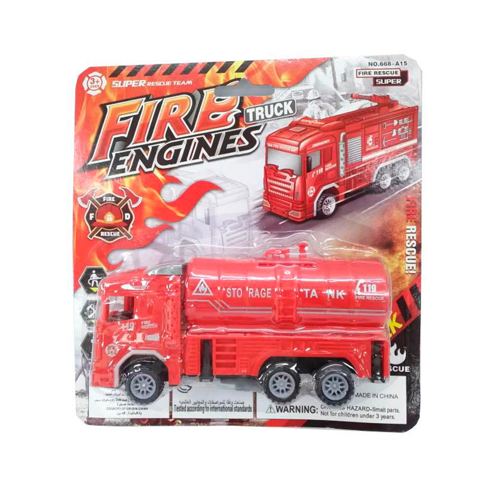 CAMION BOMBERO A FRICCION 20 X 19 X 4 CM